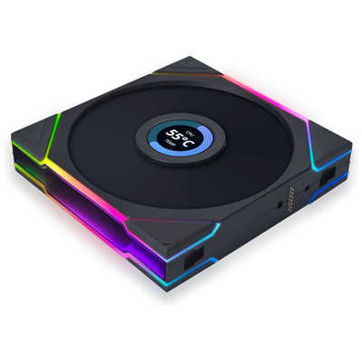 LIANLI ケースファン ［140mm /1600RPM］ UNI FAN TL LCD 140 Reverse 