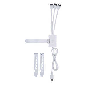 LIANLI USB 2.0 1-to-3 Hub (Type A Male Port) White LL-USB2.0TypeA1-3HUB