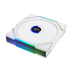 LIANLI UNI FAN RS TL LCD Wireless 120 WT Single Pack ホワイト UF-RS-TL120-LCD-WLS-1W LIANLI UNI FAN RS TL LCD Wireless 120 WT Single Pack ホワイト UF-RS-TL120-LCD-WLS-1W
