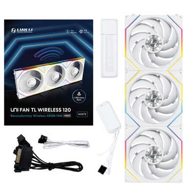 LIANLI UNI FAN TL Wireless 120 WT Triple Pack ホワイト UF-TL120 