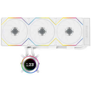 LIANLI CPUクーラー 120mmファンx3 ［LGA1851/1700・AM5/AM4］ HydroShift II LCD-C 360TL ホワイト LL-HS2-LCD-360TL-WT