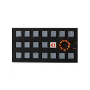 Tai-Hao ゲーミングキーキャップ Rubber Gaming Backlit Keycaps-18 keys Gray グレー  th-rubber-keycaps-gray-18