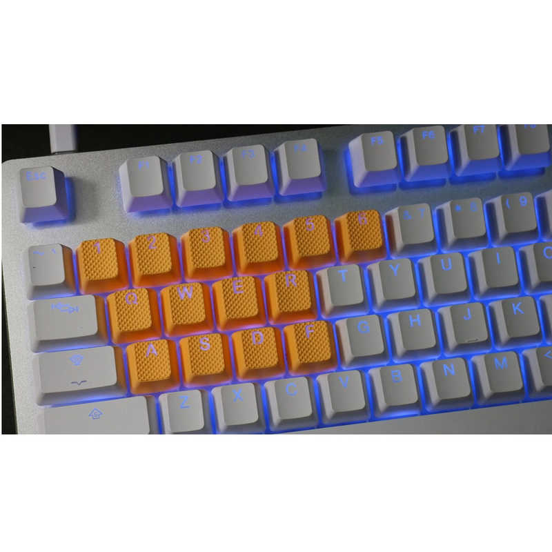 Tai-Hao Tai-Hao ゲーミングキーキャップ US配列用 th-rubber-keycaps-neon-orange-18 ネオンオレンジ th-rubber-keycaps-neon-orange-18 ネオンオレンジ