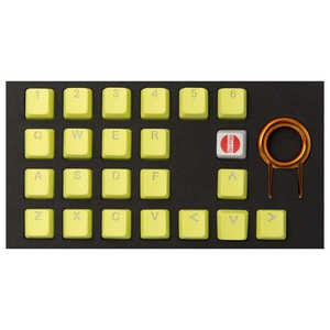 Tai-Hao 22keys Rubber Gaming Backlit Double Shot Keycap set- Cherry MX - Neon Zinc Yellow RUBBERNEONZINCYELLOW Tai-Hao 22keys Rubber Gaming Backlit Double Shot Keycap set- Cherry MX - Neon Zinc Yellow RUBBERNEONZINCYELLOW