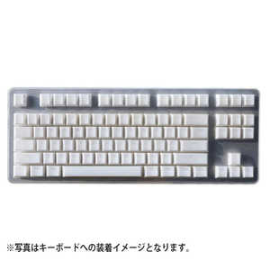 Tai-Hao ゲーミングキーキャップ Translucent Cubic ABS Type Nata De Coco (White) ホワイト NATADECOCOWT Tai-Hao ゲーミングキーキャップ Translucent Cubic ABS Type Nata De Coco (White) ホワイト NATADECOCOWT