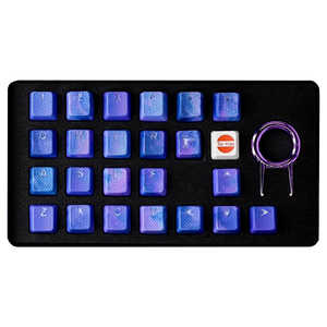 Tai-Hao ゲーミングキーキャップ パープル th-rubber-keycaps-dark-purple-blue-camo-23