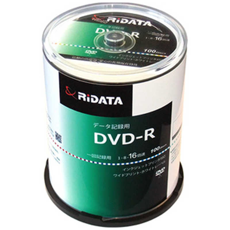 RITEK RITEK データ用DVD-R [100枚/4.7GB/インクジェットプリンター対応] DR47GBPW100RDC DR47GBPW100RDC