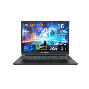 GIGABYTE ߥ󥰥Ρȥѥ 16.0 /Windows11 Pro /intel Core i7 /ꡧ32GB /SSD1TB ֥å G6KF-H3JP864KP