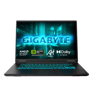 GIGABYTE �Q�[�~���O�m�[�g�p�\�R�� �m16.0�^ / Windows11 Home / AMD Ryzen 7 / �������F16GB / SSD�F1TB�n �u���b�N�X�`�[�� GAMING A16 5VHP3JP894SH