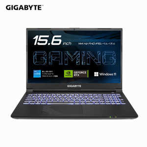 GIGABYTE ゲーミングノートパソコン G5 ブラック G5KF-E3JP333SH ［15.6型 /Windows11 Home /intel Core i5 /メモリ：8GB /SSD：512GB］ G5KFE3JP333SH