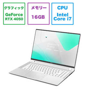 GIGABYTE ゲーミングノートパソコン AERO 14 OLED トワイライトシルバー [RTX 45 /14.型 /Win11 Pro /Core i7 /メモリ：16GB /SSD：1TB] AERO14OLEDBMF72JPBB4