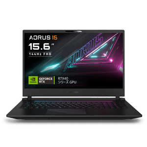 GIGABYTE ゲーミングノートパソコン AORUS 15 [RTX 4060 /15.6型 /Windows11 Home /intel Core i7 /メモリ：8GB /SSD：512GB /2023年7月モデル] ブラック BKF-73