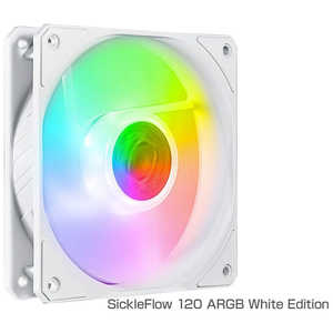 クーラーマスター SickleFlow 120 ARGB White Edition  MFXB2DW18NPAR1