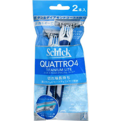 シック クアトロ4チタニウムライト(2本入) の通販 - カテゴリ：日用品