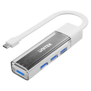UNITEK Bi-Directional Hub with Detachable CableWhite ΥХѥ / 4ݡ / USB3.0б H1319AWH01