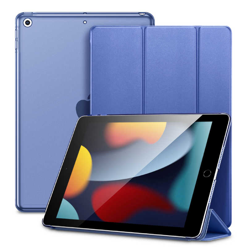ESR ESR iPad 第9/8/7世代ケース Pencil収納可能三つ折り式マグネットケース ESR Blue  AscendTrifoldCase AscendTrifoldCase