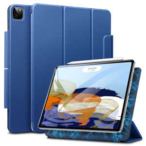 ESR iPad Pro 11インチ 第3/2世代ケース Pencil収納折りたたみ式マグネットケース Navy Blue  ReboundMagneticCase