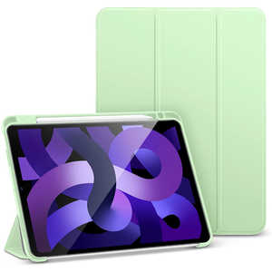 ESR iPad Air 第5/4世代 Rebound ペンシルホルダー付きケース 三つ折りスタンド Light Green REBOUNDPENCILCASE