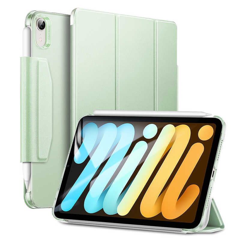 ESR ESR iPad mini 第6世代ケース Pencil収納可能三つ折り式マグネットケース ESR Mint Green  AscendTrifoldCase AscendTrifoldCase