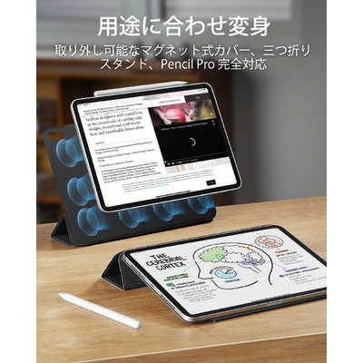ESR iPad mini 第6世代ケース Pencil収納折りたたみ式マグネットケース