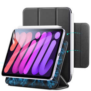iPad mini 第6世代ケース Pencil収納折りたたみ式マグネットケース ESR Black ReboundMagneticCase iPad mini 第6世代ケース Pencil収納折りたたみ式マグネットケース ESR Black ReboundMagneticCase