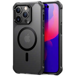 ESR iPhone 14 Pro Maxマグネット対応、ミリタリーグレードケース Frosted Black AIRARMORCASE