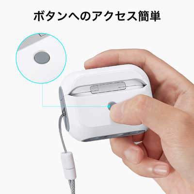 AirPods本体 ホワイト ESRケース付き ESR AirPods Pro 第2/1世代 (2022) 対応HaloLock 搭載Orbit Hybrid