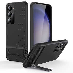 ESR Galaxy S23 Plus対応 キックスタンド付きミリタリーグレードケース Black MetalKickstandCase