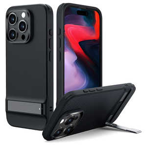 ESR iPhone 15 Pro(6.1インチ)スタンド付ソフトケース Black ESRBoostKickstandCaseCompatiblewithiPhone15Pro