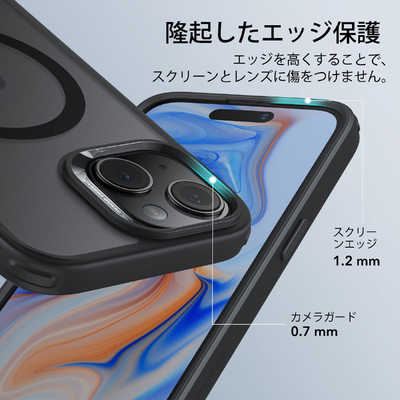 ESR iPhone 15(6.1インチ)MagSafe対応ハイブリッドケース Frosted