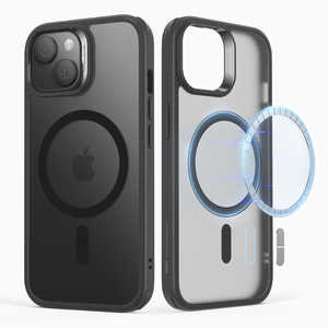 ESR iPhone 15(6.1インチ)MagSafe対応ハイブリッドケース Frosted Black ClassicHybridCase