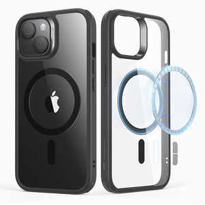 ESR iPhone 15 Plus(6.7インチ)MagSafe対応ハイブリッドケース Clear Black ClassicHybridCase