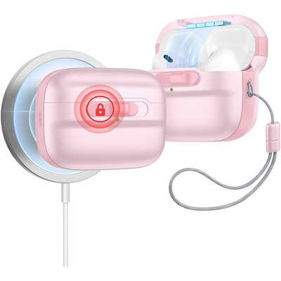 ピンク　AirPodspro レンズカバー ESR AirPods Pro ( 2023 / 2022 / 2019 ) 専用Magsafe 対応