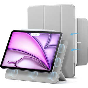 ESR 13インチiPad Air(M2)用 Rebound マグネットケース 三つ折りスタンド Grey ESRReboundMagneticCaseiPadAir13M2 ESR 13インチiPad Air(M2)用 Rebound マグネットケース 三つ折りスタンド Grey ESRReboundMagneticCaseiPadAir13M2