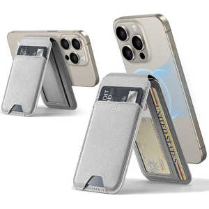 ESR マグネット式スマホスタンド Natural Titanium ESRHaloLockVeganLeatherWalletStand ESR マグネット式スマホスタンド Natural Titanium ESRHaloLockVeganLeatherWalletStand