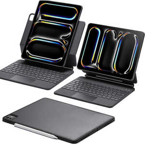 ESR iPad Pro 13インチ M4 用 縦横モード対応 着脱可能 保護ケース付きキーボードケース Charcoal Grey ESR Rebound Magnetic Keyboard Case 360 iPad Pro 13 ESR iPad Pro 13インチ M4 用 縦横モード対応 着脱可能 保護ケース付きキーボードケース Charcoal Grey ESR Rebound Magnetic Keyboard Case 360 iPad Pro 13