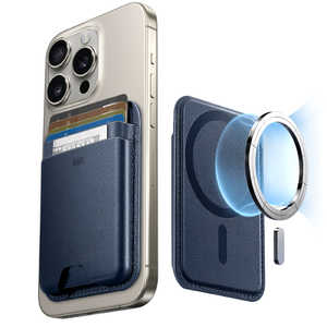 ESR MagSafe �J�[�h�P�[�X iPhone�Ή� RFID�u���b�L���O�@�\ 5�����[ �_�[�N�u���[ 2K6380363 - Dark Blue