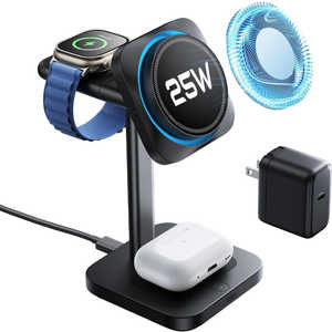 ESR ワイヤレス充電スタンド [USB Power Delivery対応 / Smart IC対応] ブラック 2C5880601 - Black