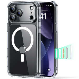 ESR iPhone 17 Pro (6.3C`)MagSafeΉA~^[O[hn[hP[X NA 1A86300101-Clear