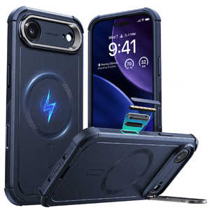 ESR iPhone Air (6.5C`)MagSafeΉABX^htA3w\ՌznCubhP[X lCr[u[ 1A88000201-Navy Blue