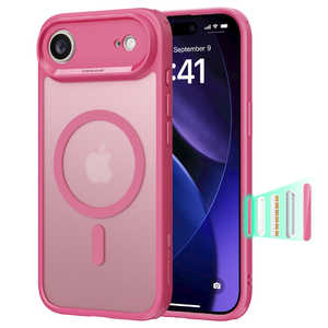 ESR iPhone Air (6.5C`)MagSafeΉA~^[O[hn[hP[X tXgsN 1A86200501-Frosted Pink