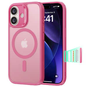 ESR iPhone 17 (6.3C`)MagSafeΉA~^[O[hn[hP[X tXgsN 1A86100501-Frosted Pink