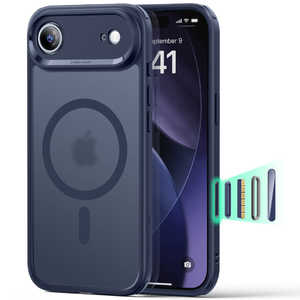 ESR iPhone Air (6.5C`)MagSafeΉA~^[O[hn[hP[X tXgu[ 1A86200401-Frosted Blue