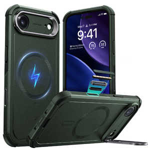 ESR iPhone Air (6.5C`)MagSafeΉABX^htA3w\ՌznCubhP[X I[uO[ 1A88000401-Olive Green