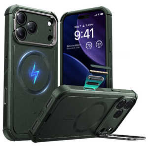 ESR iPhone 17 Pro (6.3C`)MagSafeΉABX^htA3w\ՌznCubhP[X I[uO[ 1A88100401-Olive Green