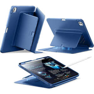ESR 11�C���`iPad Pro(M5/M4)�p Flip�}�O�l�b�g�P�[�X �l�C�r�[�u���[ 1B21600202