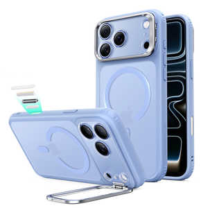ESR iPhone 18 Pro / 17 Pro Flex�X�^���h�t���n�[�h�P�[�X �~���^���[�O���[�h�ی� �J�����R���g���[���J�o�[ �m�w�ʃP�[�X / Magsafe�Ή��n 1A90900602-LightB
