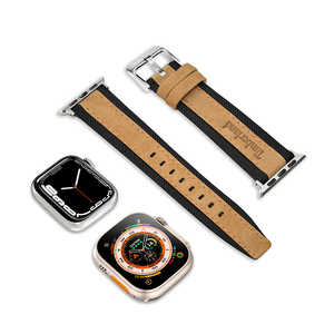 ティンバーランド (ベルトのみ) アップルウォッチ ストラップ - アーネット ブラック キャメル リボトル SS 44mm、45mm、46mm、49mmケース、Ultra 用 TDOUL00017 ティンバーランド (ベルトのみ) アップルウォッチ ストラップ - アーネット ブラック キャメル リボトル SS 44mm、45mm、46mm、49mmケース、Ultra 用 TDOUL00017