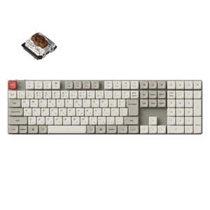 キークロン キーボード K5 Max White LED(茶軸) レトロカラー K5M-K3Z-JIS キークロン キーボード K5 Max White LED(茶軸) レトロカラー K5M-K3Z-JIS