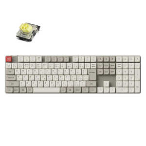 キークロン キーボード K5 Max White LED(バナナ軸) レトロカラー K5M-K4Z-JIS キークロン キーボード K5 Max White LED(バナナ軸) レトロカラー K5M-K4Z-JIS